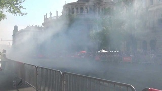 Vodafone Belvrosi Nagydj Budapest / Downtown Grand Prix Budapest - Jenson Button donuts