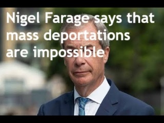 Nigel Farage’s popularity is falling, because he has ruled out mass deportations from Britain