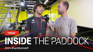 Bezzecchi is surprised with a gift from a fan during Inside The Paddock!  | 2024 #SanMarinoGP