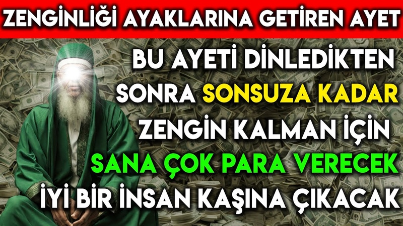 SONSUZA KADAR ZENGİ N KALMAN İÇİ N SANA Ç OK PARA VERECEK İ Yİ Bİ R İ NSAN KARŞ INA Ç