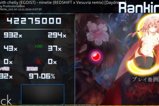 Aimer with chelly (EGOIST) - ninelie (REDSHiFT x Vesuvia remix) {not a full combo, C, fenix_105}