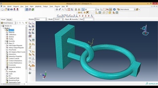 Assembling and Meshing Ring Door Knocker in Abaqus