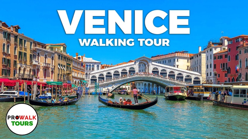Venice, Italy Walking Tour PART 1 4 K 60fps with