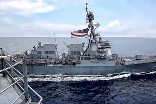 Military Sealift Command  Trilateral Replenishment At Sea