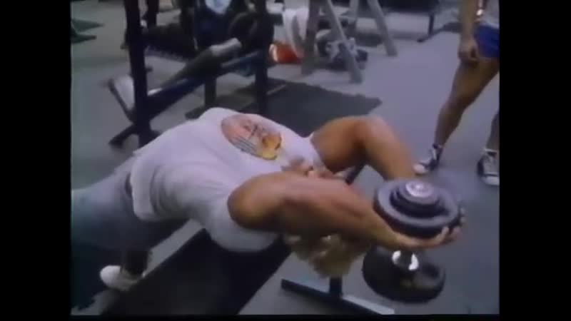 Tom Platz back training at Golds
