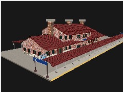 DES Amtrak Station Three 1Trk