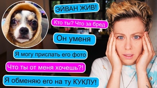 НЕЗНАКОМЕЦ ШАНТАЖИРУЕТ МЕНЯ И ПИШЕТ ЧТО МОЯ СОБАКА ЖИВА!