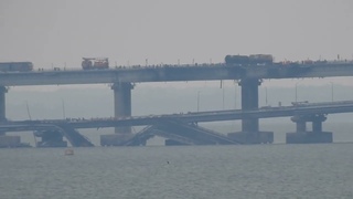 Раненый Крымский мост.9 октября 2022. Поезд на Крым. Спецы восстанавливают ж-д пути и авто-мост.