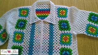 CAMISA DE CROCHE UNISSEX VLOG DICAS por @Cris Teles Artesanatos #vlog #camisadecroche