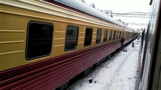 Фирменный вагон повышка с антеннами
