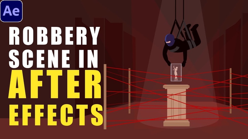 A to Z Robbery Scene Animation, After Effects