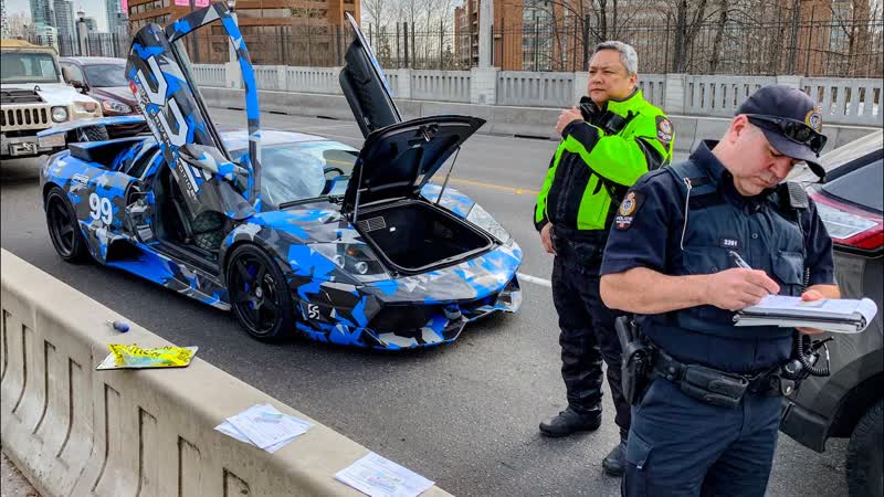 CANADIAN POLICE USE UNLAWFUL TACTICS ON LAMBORGHINI