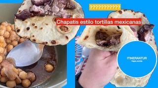 Chapatis super saludables  versión Mexicana estilo tortilla