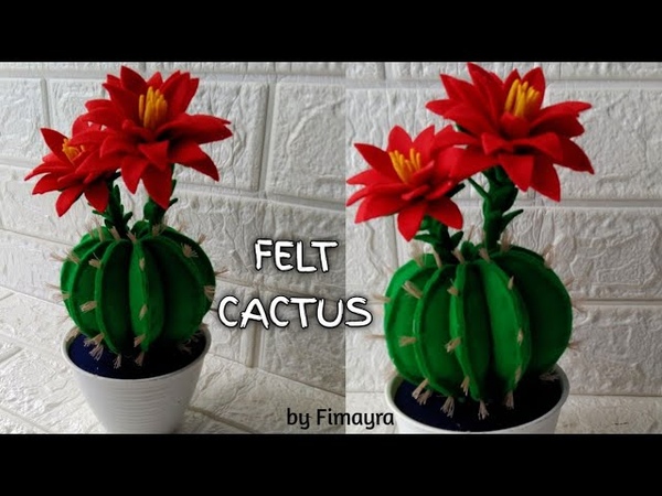 DIY Felt Cactus, Tutorial Kaktus dari Kain