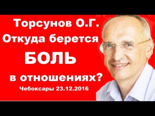 Торсунов О.Г. Откуда берется БОЛЬ в отношениях? Чебоксары