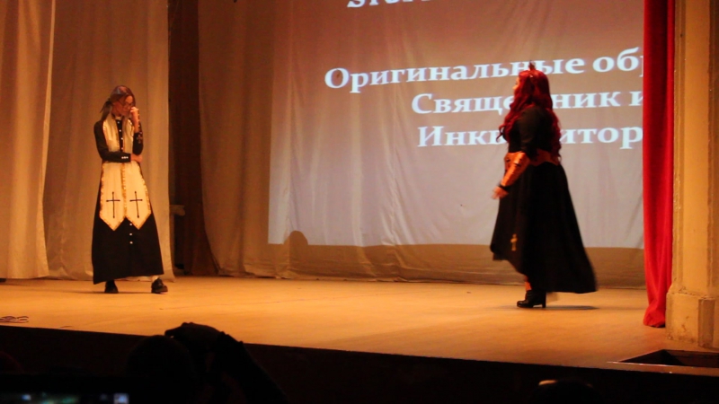 Косплееры Stupid Blair и tinami оригинальные образы Священник и