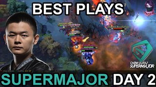 China Dota2 Supermajor BEST PLAYS DAY 2 Highlights Dota 2 by Time 2 Dota #dota2