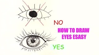 How to draw eyes easy