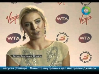 Maria Sharapova at Pre-Wimbledon party 2012 (interview)