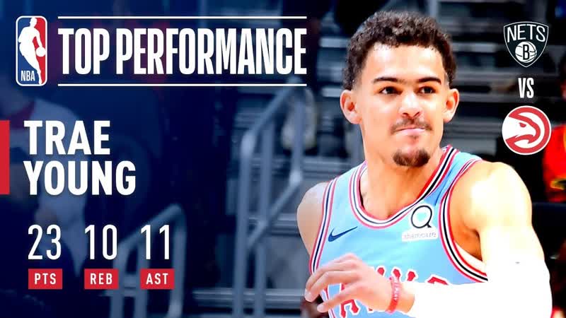 Trae Young Puts Up His First Career Triple Double vs Brooklyn , March 9,