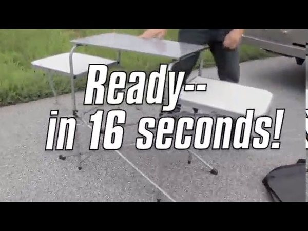 Camco Deluxe Folding Grill Table, Great for Picnics, Tailgating, Camping, RVing and