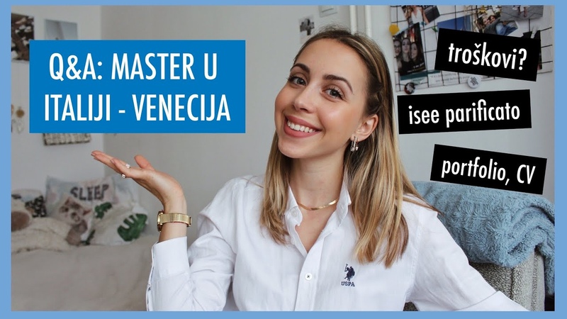 QA: MASTER U ITALIJI prijava, troškovi, što vas zanima, Ana