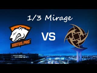 vs NiP - 1/3 Mirage. Мажор EMS One Katowice 2014 ФИНАЛ. CS:GO