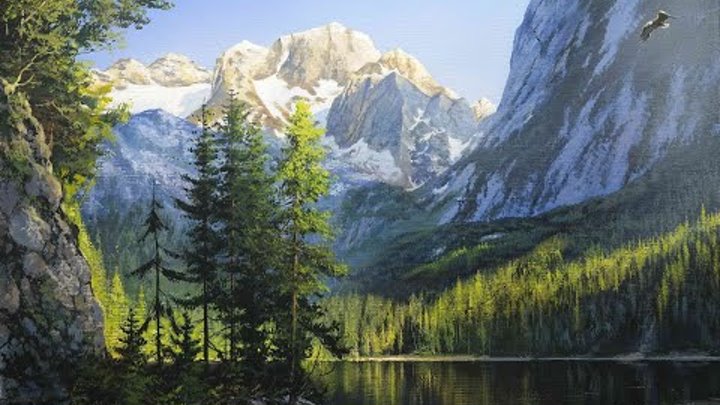 Alpine lake ( Austria) Artist Viktor Yushkevich. ,5 picture in