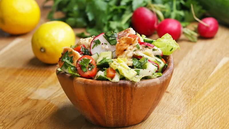 Middle Eastern Pita Salad ( Fattoush