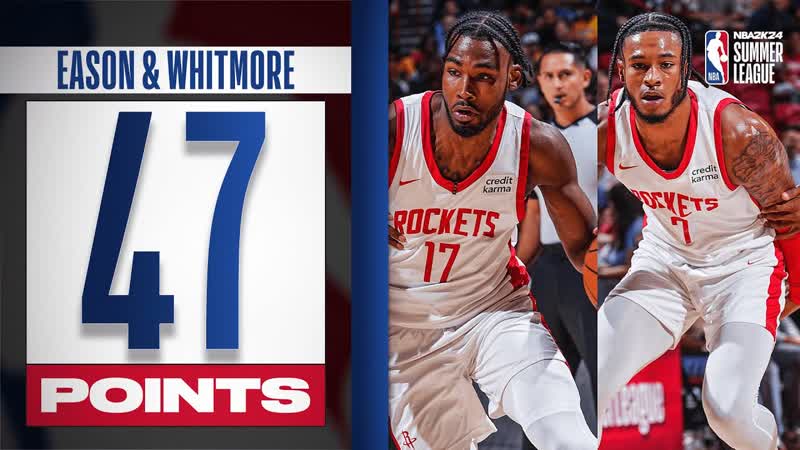 Tari Eason (26 PTS) Cam Whitmore (21 PTS) SHINE In Rockets Summer League
